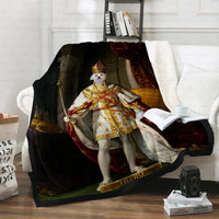 Thumbnail for Personalized Dog Gift Idea - Royal Dog's Portrait For Dog Lovers - Fleece Blanket