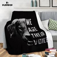 Thumbnail for Personalized Dog Gift Idea - We Are Their Voice For Dog Lovers - Fleece Blanket