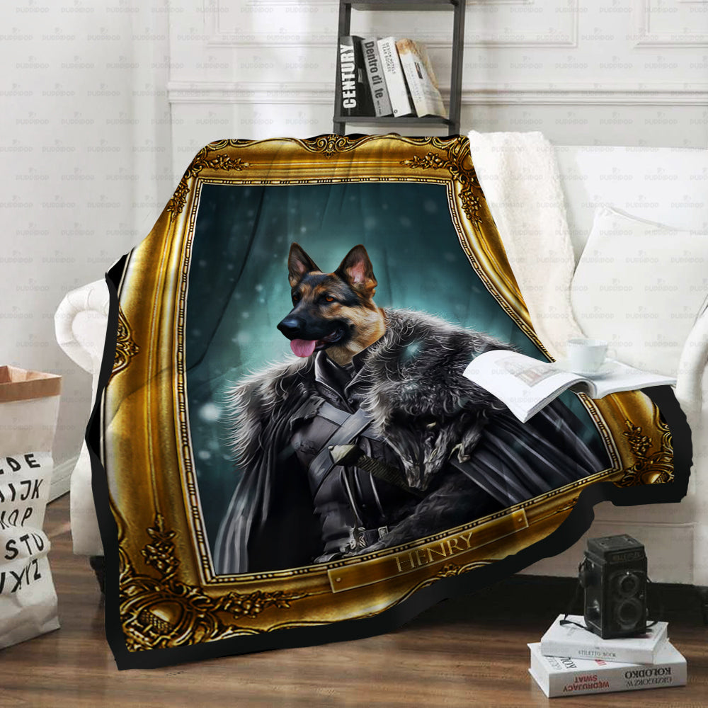 Personalized Dog Gift Idea - Royal Dog's Portrait 13 For Dog Lovers - Fleece Blanket