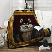 Thumbnail for Personalized Dog Gift Idea - Royal Dog's Portrait 15 For Dog Lovers - Fleece Blanket