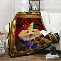 Thumbnail for Personalized Dog Gift Idea - Royal Dog's Portrait 17 For Dog Lovers - Fleece Blanket