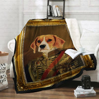 Thumbnail for Personalized Dog Gift Idea - Royal Dog's Portrait 20 For Dog Lovers - Fleece Blanket