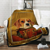 Thumbnail for Personalized Dog Gift Idea - Royal Dog's Portrait 21 For Dog Lovers - Fleece Blanket
