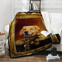 Thumbnail for Personalized Dog Gift Idea - Royal Dog's Portrait 2 For Dog Lovers - Fleece Blanket