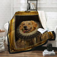 Thumbnail for Personalized Dog Gift Idea - Royal Dog's Portrait 6 For Dog Lovers - Fleece Blanket