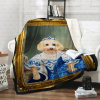 Thumbnail for Personalized Dog Gift Idea - Royal Dog's Portrait 29 For Dog Lovers - Fleece Blanket