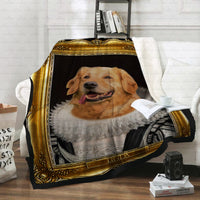 Thumbnail for Personalized Dog Gift Idea - Royal Dog's Portrait 26 For Dog Lovers - Fleece Blanket