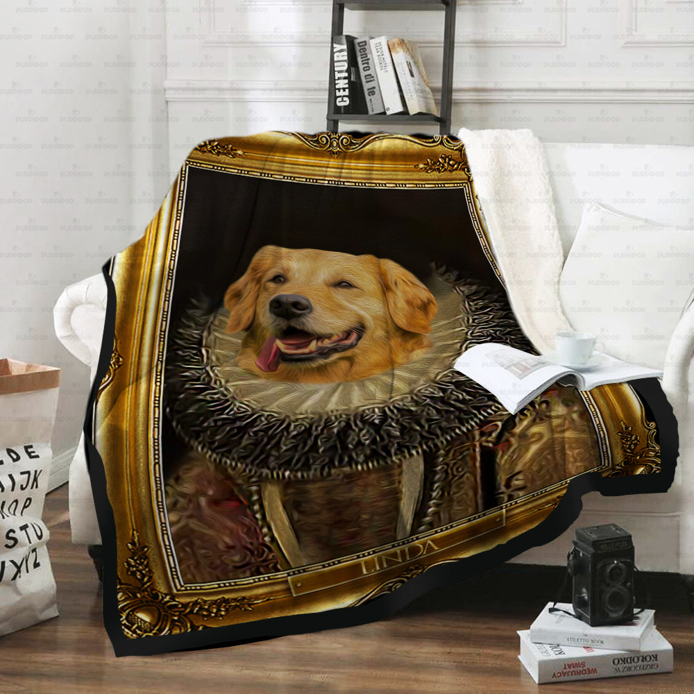 Personalized Dog Gift Idea - Royal Dog's Portrait 31 For Dog Lovers - Fleece Blanket