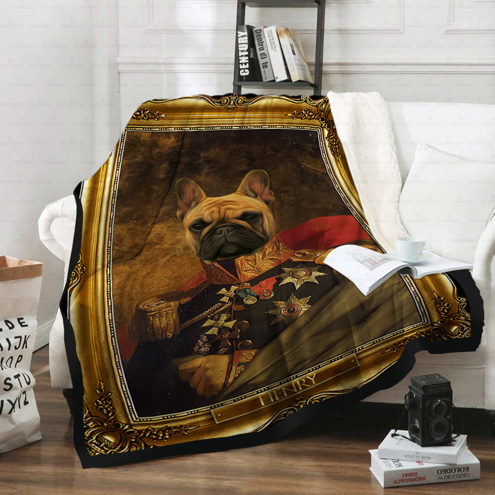 Personalized Dog Gift Idea - Royal Dog's Portrait 42 For Dog Lovers - Fleece Blanket