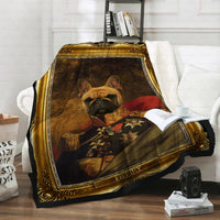 Thumbnail for Personalized Dog Gift Idea - Royal Dog's Portrait 42 For Dog Lovers - Fleece Blanket