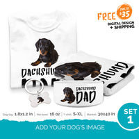 Thumbnail for Personalized Gift Bundle - Dog Dad Breed For Puppy Lovers - Premium Overwhelmed Bundle
