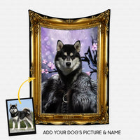 Thumbnail for Personalized Dog Gift Idea - Royal Dog's Portrait 10 For Dog Lovers - Fleece Blanket