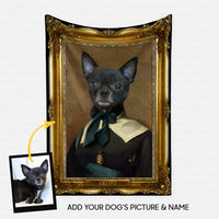 Thumbnail for Personalized Dog Gift Idea - Royal Dog's Portrait 4 For Dog Lovers - Fleece Blanket