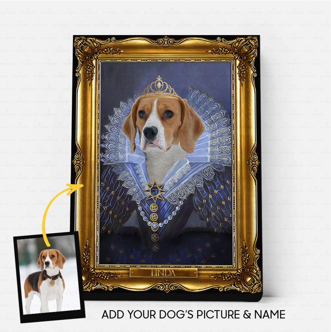 Personalized Dog Gift Idea - Royal Dog's Portrait For Dog Mom - Matte Canvas