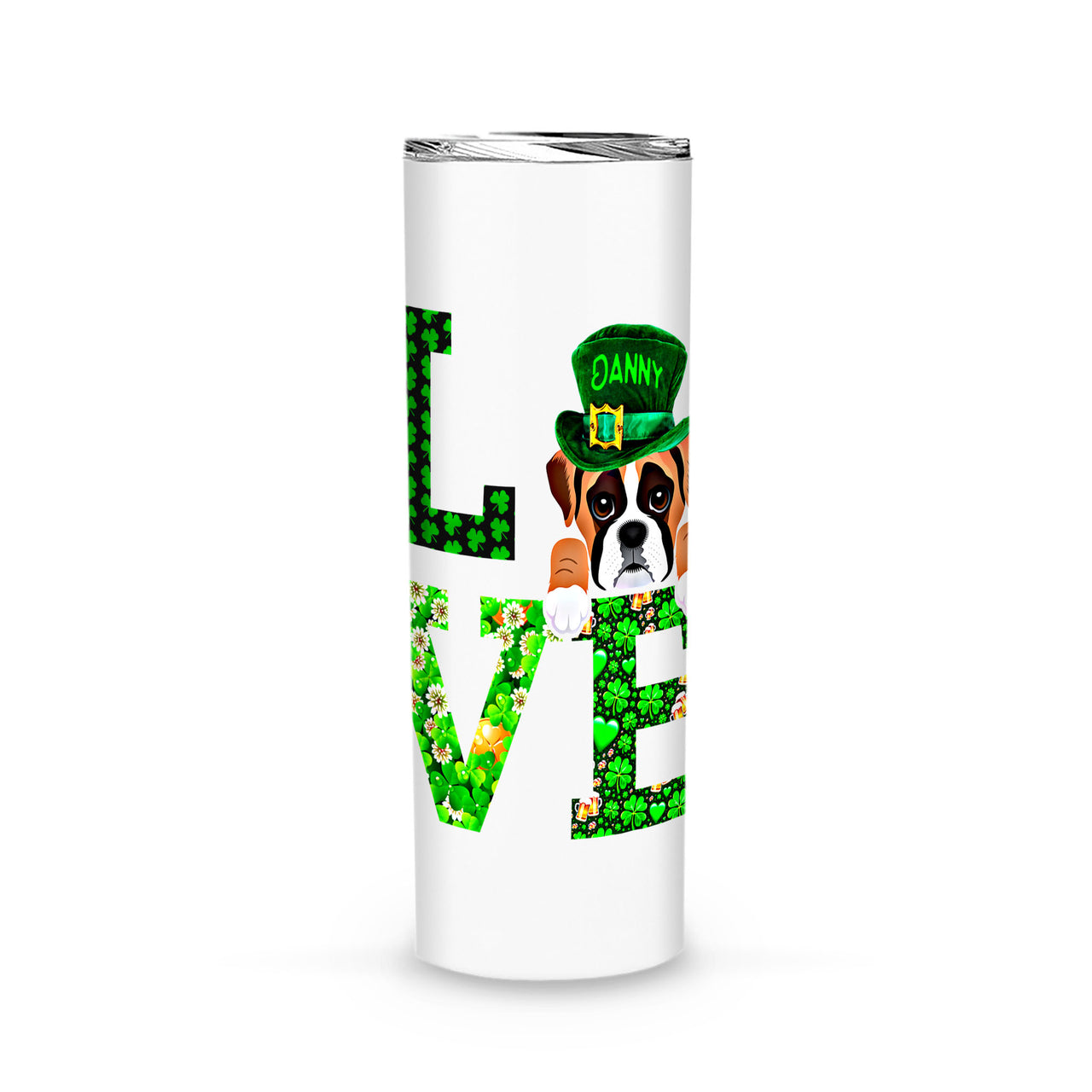 Personalized St Patrick's Day Gift Idea - Love For Dog Lovers - Tumbler