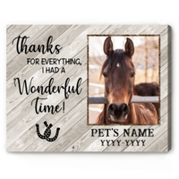 Thumbnail for Personalized Horse Remembrance Gifts, Horse Gift Ideas, Pet Loss Gift, Loss Of Horse