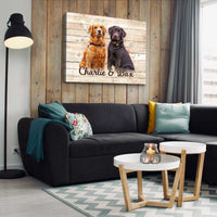 Thumbnail for Custom Two Dog Paintings on Canvas, Multiple Pet Portrait, 2 Pets Portrait From Photo, Dog Remembrance Gift - Best Personalized Gifts for Everyone