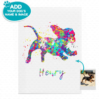Thumbnail for Personalized Dog Gift - Painting Color Portrait For Puppy Lovers - Matte Canvas