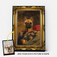 Thumbnail for Personalized Dog Gift Idea - Royal Dog's Portrait 42 For Dog Lovers - Fleece Blanket