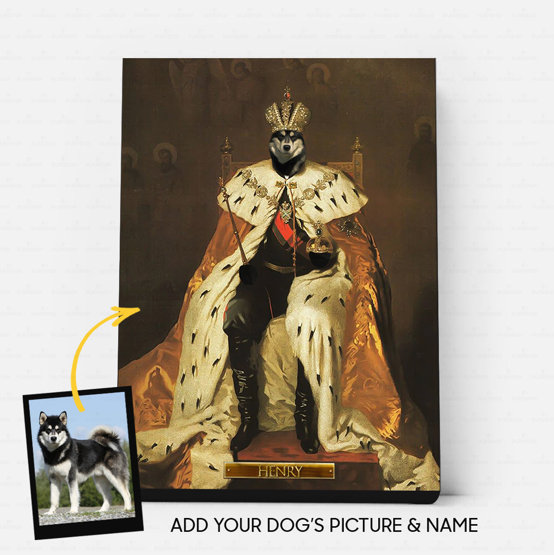 Personalized Dog Gift Idea - Royal Dog's Portrait 53 For Dog Lovers - Matte Canvas
