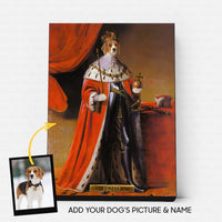 Thumbnail for Personalized Dog Gift Idea - Royal Dog's Portrait 56 For Dog Lovers - Matte Canvas