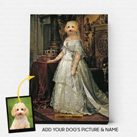 Thumbnail for Personalized Dog Gift Idea - Royal Dog's Portrait 62 For Dog Lovers - Matte Canvas