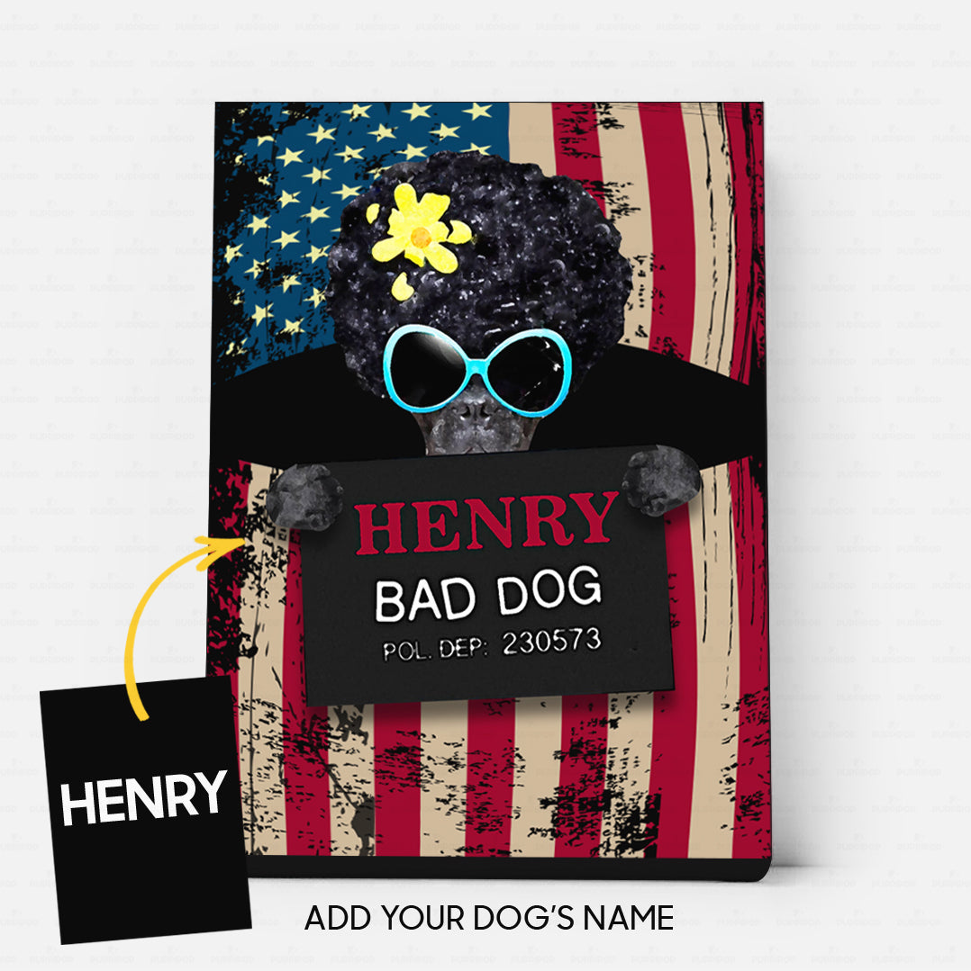 Personalized Dog Gift Idea - Bad Dog With Curly Hair For Dog Lovers - Matte Canvas