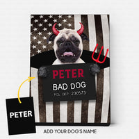 Thumbnail for Personalized Gift Canvas For Dog Lovers - Bad Evil Pug - Matte Canvas