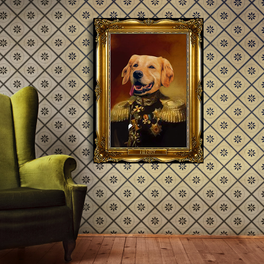 Personalized Dog Gift Idea - Royal Dog's Portrait For Dog Lovers - Matte Canvas