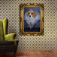 Thumbnail for Personalized Dog Gift Idea - Royal Dog's Portrait For Dog Lovers - Matte Canvas
