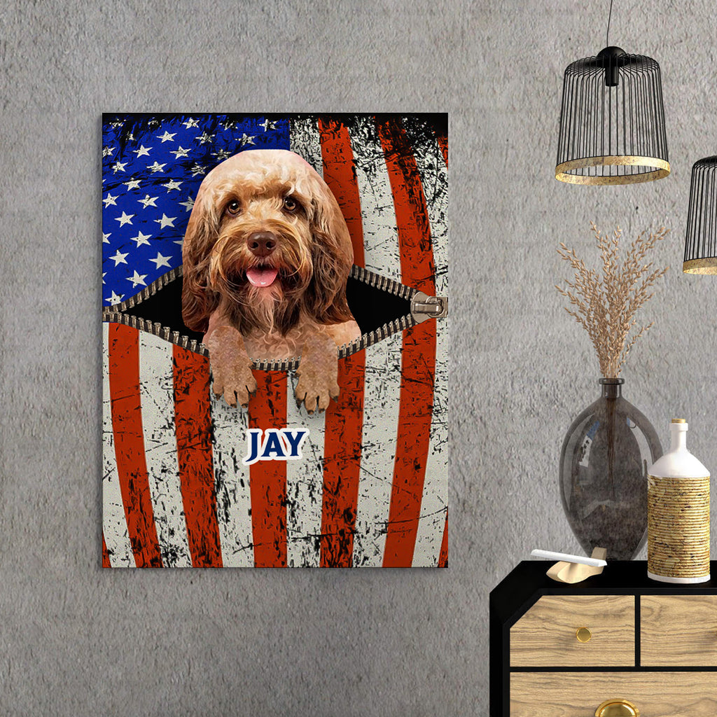 Personalized Gift Canvas For Dog Lovers - Dog Looks Old - Matte Canvas