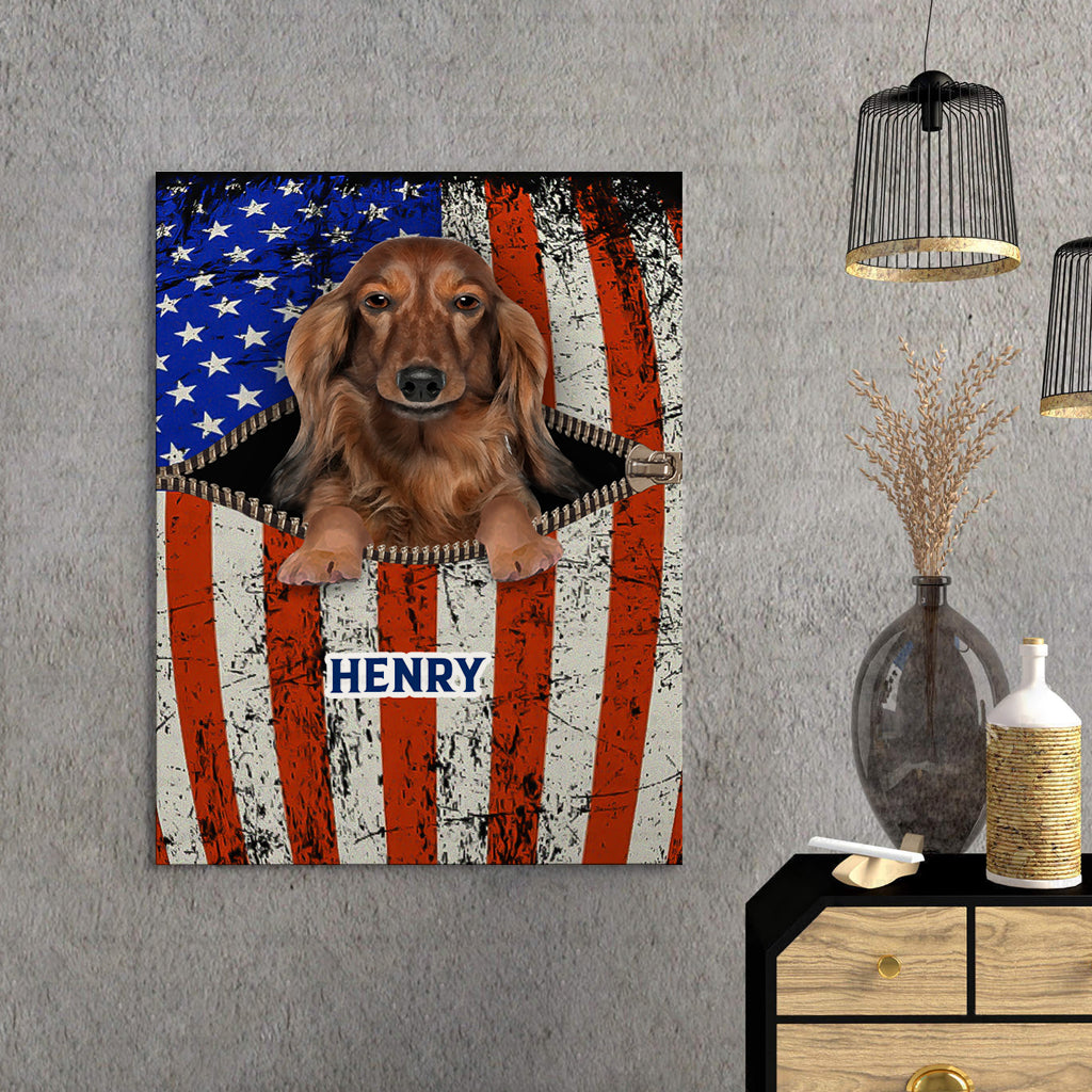 Personalized Gift Canvas For Dog Lovers - Dog Looks Angry - Matte Canvas