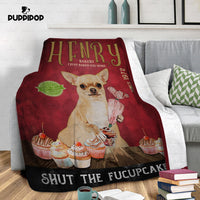 Thumbnail for Personalized Dog Blanket Gift Idea - Chihuahua Fucupcakes For Dog Lover - Fleece Blanket
