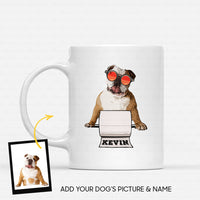 Thumbnail for Custom Dog Mug - Personalized Gift Idea - Cool Dog Needs Toilet Paper For Dog Lover - White Mug