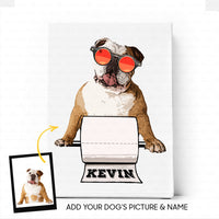 Thumbnail for Custom Dog Gift Idea - Cool Dog Need Toilet Paper For Dog Lover - Matte Canvas