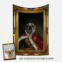 Thumbnail for Personalized Dog Gift Idea - Royal Dog's Portrait 11 For Dog Lovers - Fleece Blanket