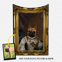 Thumbnail for Personalized Dog Gift Idea - Royal Dog's Portrait 5 For Dog Lovers - Fleece Blanket