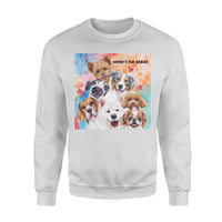 Thumbnail for Personalized Father Day Dog Gift Idea - First Fur Babies For Dog Dad - Standard Crew Neck Sweatshirt