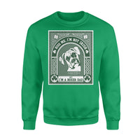 Thumbnail for Personalized St Patrick Dog Gift Idea - Kiss Me, I'm Not Irish But I'm A Boxer Dad For Dog Dad - Standard Crew Neck Sweatshirt