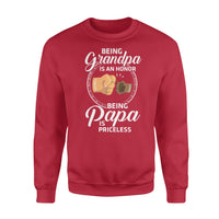 Thumbnail for Personalized Grandpa Gift Idea - Being Grandpa Is An Honor - Standard Crew Neck Sweatshirt