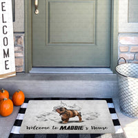 Thumbnail for Personalized Dog Gift Idea - Funny Creative Line Art Dog For Dog Lovers - Doormat