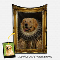Thumbnail for Personalized Dog Gift Idea - Royal Dog's Portrait 6 For Dog Lovers - Fleece Blanket