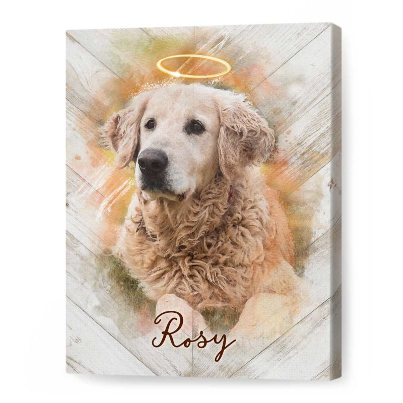 Custom Pet Portrait Watercolor, Dog Memorial Gifts, Gift For Someone That Lost A Pet - Best Personalized Gifts for Everyone