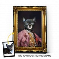 Thumbnail for Personalized Dog Gift Idea - Royal Dog's Portrait For Dog Dad 2 - Matte Canvas