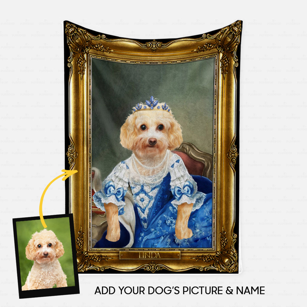 Personalized Dog Gift Idea - Royal Dog's Portrait 29 For Dog Lovers - Fleece Blanket