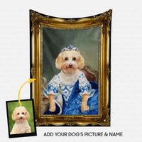 Thumbnail for Personalized Dog Gift Idea - Royal Dog's Portrait 29 For Dog Lovers - Fleece Blanket