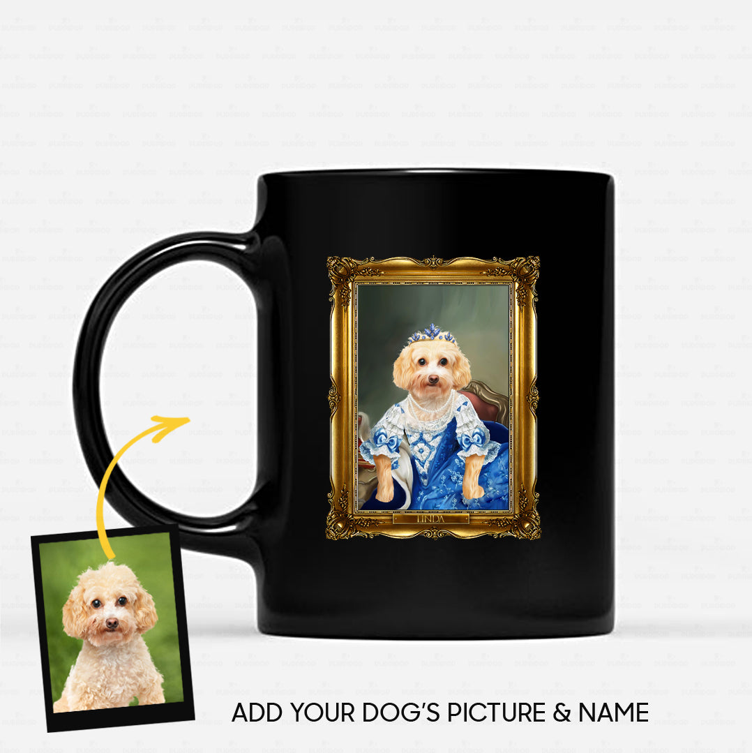 Personalized Dog Gift Idea - Royal Dog's Portrait 29 For Dog Lovers - Black Mug
