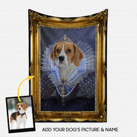 Thumbnail for Personalized Dog Gift Idea - Royal Dog's Portrait 27 For Dog Lovers - Fleece Blanket