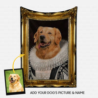 Thumbnail for Personalized Dog Gift Idea - Royal Dog's Portrait 26 For Dog Lovers - Fleece Blanket