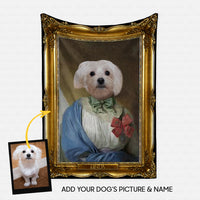 Thumbnail for Personalized Dog Gift Idea - Royal Dog's Portrait 23 For Dog Lovers - Fleece Blanket
